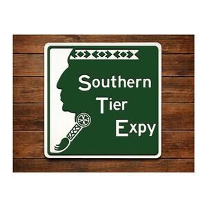 Southern Tier Expressway Road Sign New York Pennsylvania Highway Freeway